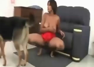 Her sexual bestie is her own German Shepherd